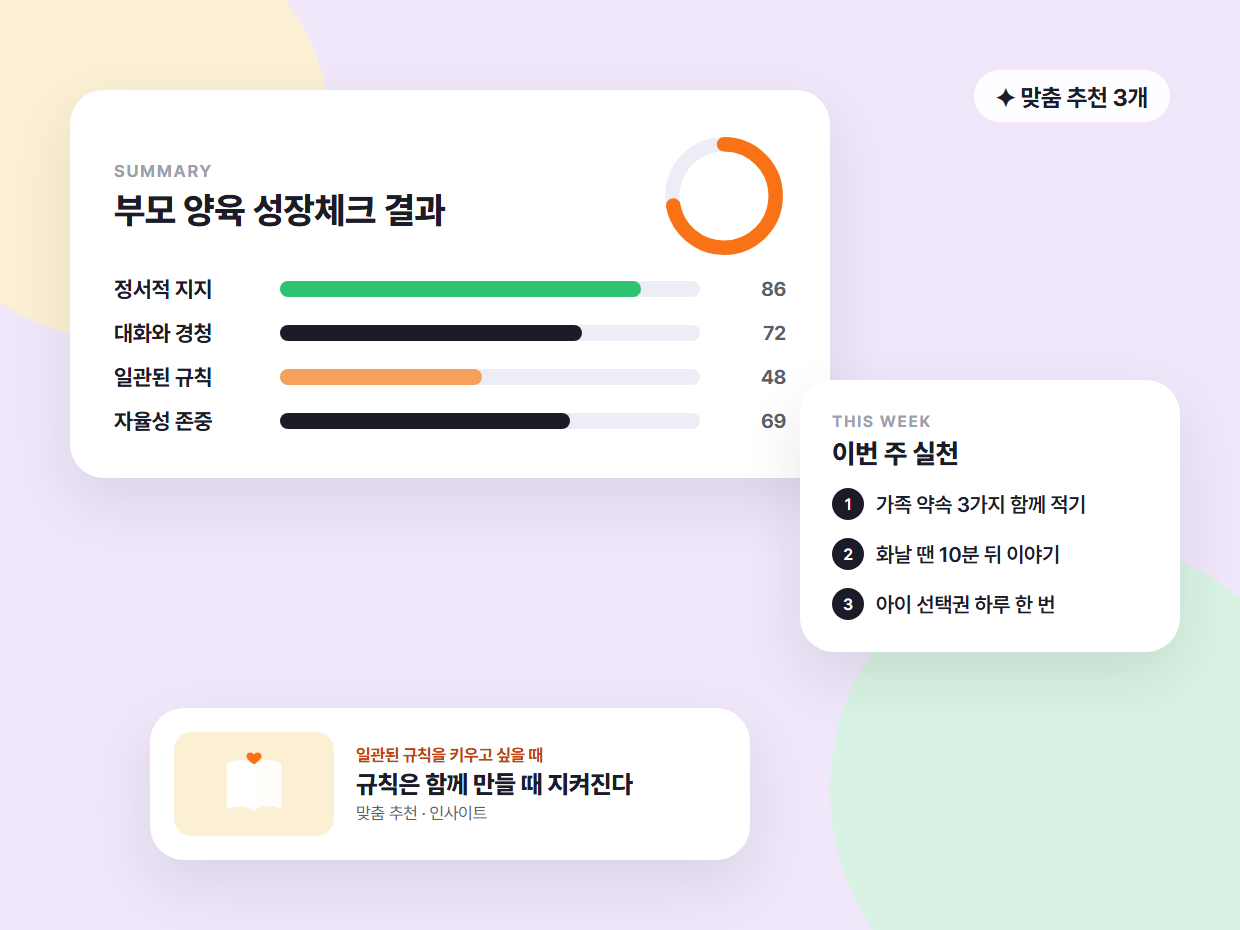 아이를, 나를, 우리 가족을 더 깊이 이해하는 시간